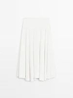 Jupe midi fluide avec ceinture large - Limited Edition