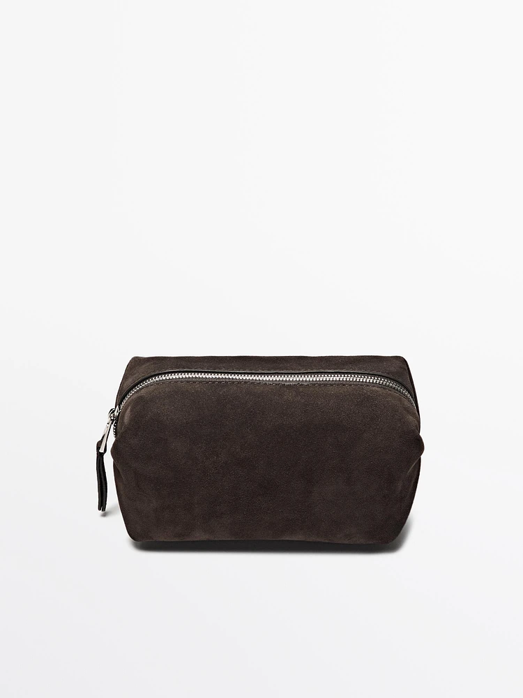 Trousse en croûte de cuir