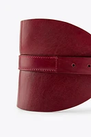 CEINTURE LARGE EN CUIR