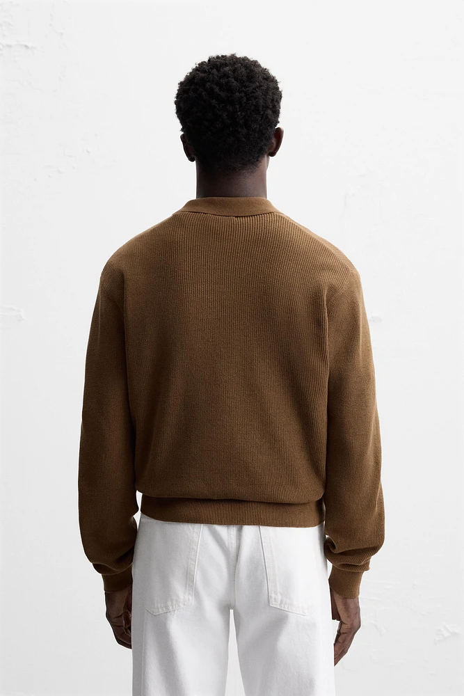 PURL KNIT POLO