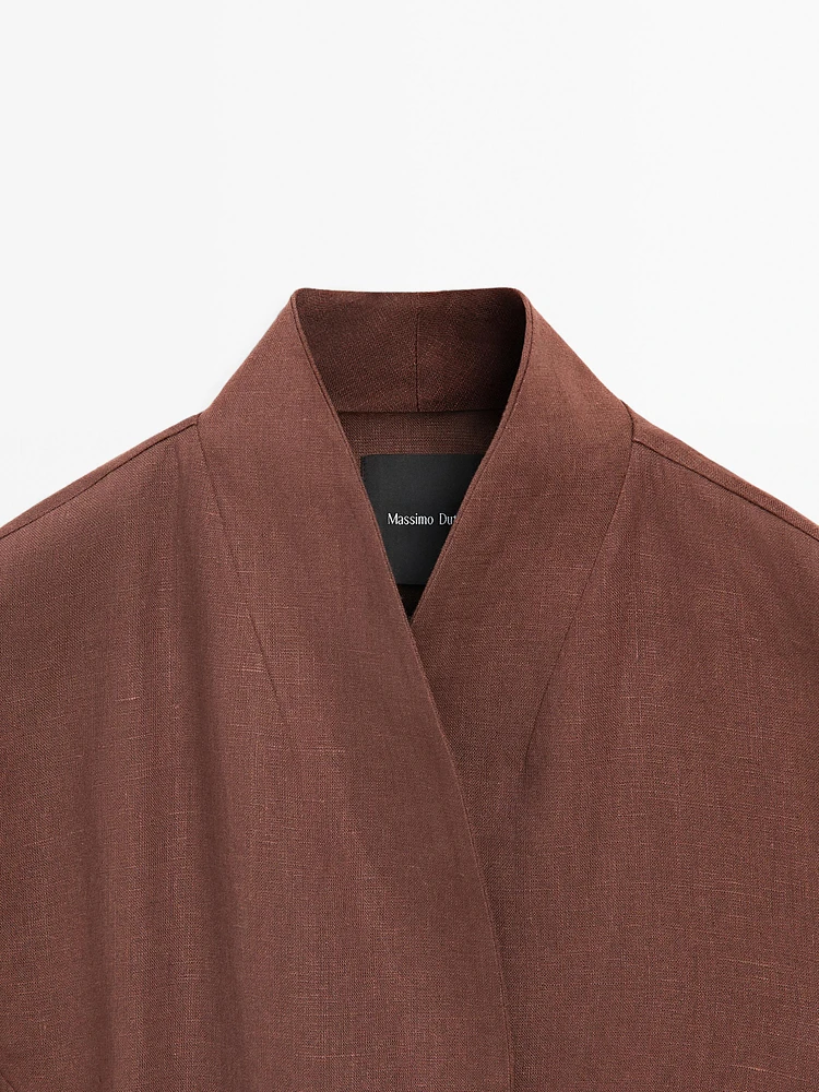 Kimono fluide 100 % lin