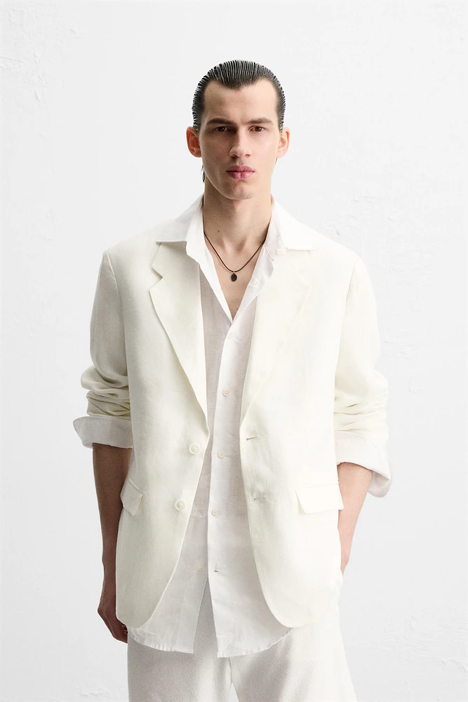 BLAZER DE COSTUME 100 % LIN