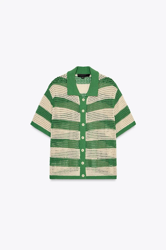 KNIT POLO JACKET