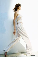ZW COLLECTION STRAPLESS RUFFLED TOP
