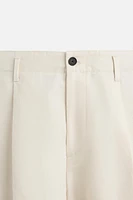 PLEATED SUIT PANTS