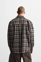 RELAXED FIT PLAID SHIRT