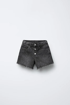 HEART POCKET DENIM SHORTS