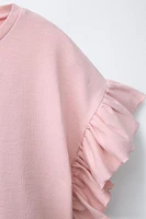 RUFFLED T-SHIRT