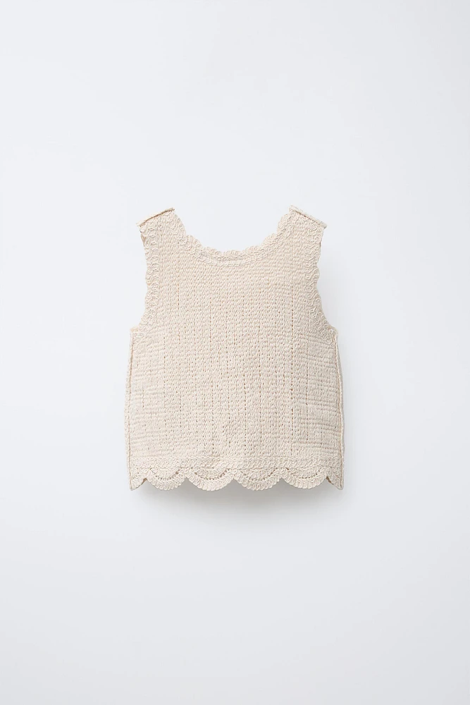 CROCHET KNIT TOP