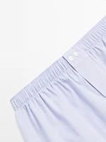 Micro-check print boxers