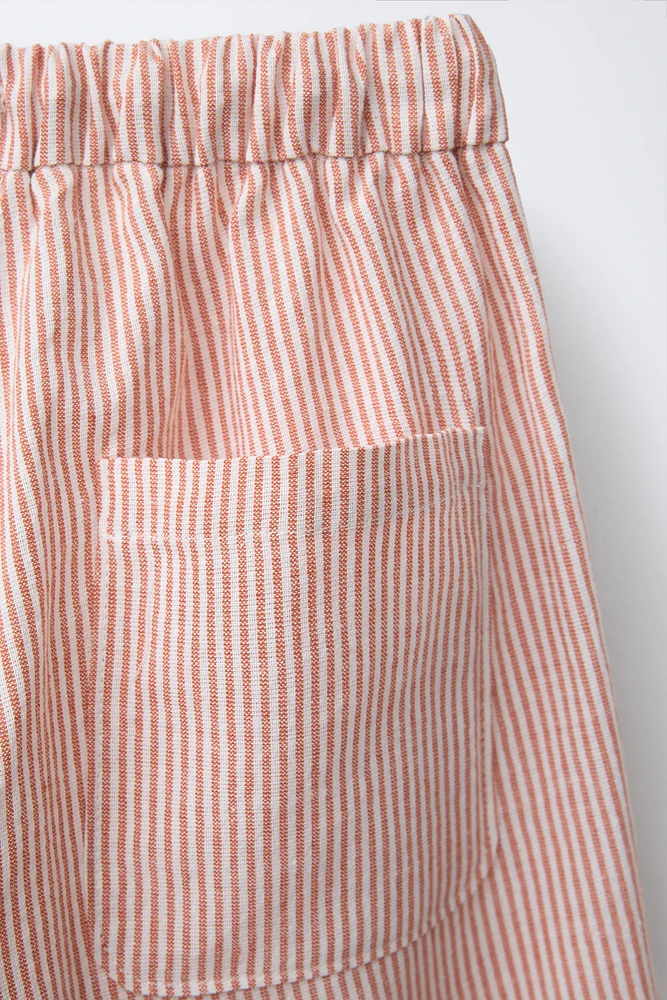 PANTALON BAGGY AVEC COTON ET LIN