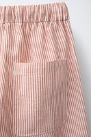PANTALON BAGGY AVEC COTON ET LIN