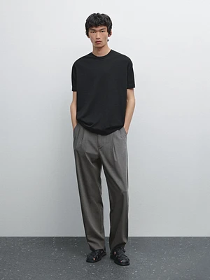 Pantalon relaxed fit à pinces