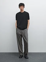 Pantalon relaxed fit à pinces