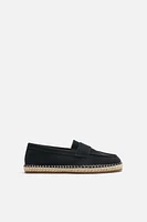 ESPADRILLES MOCASSINS EN CUIR