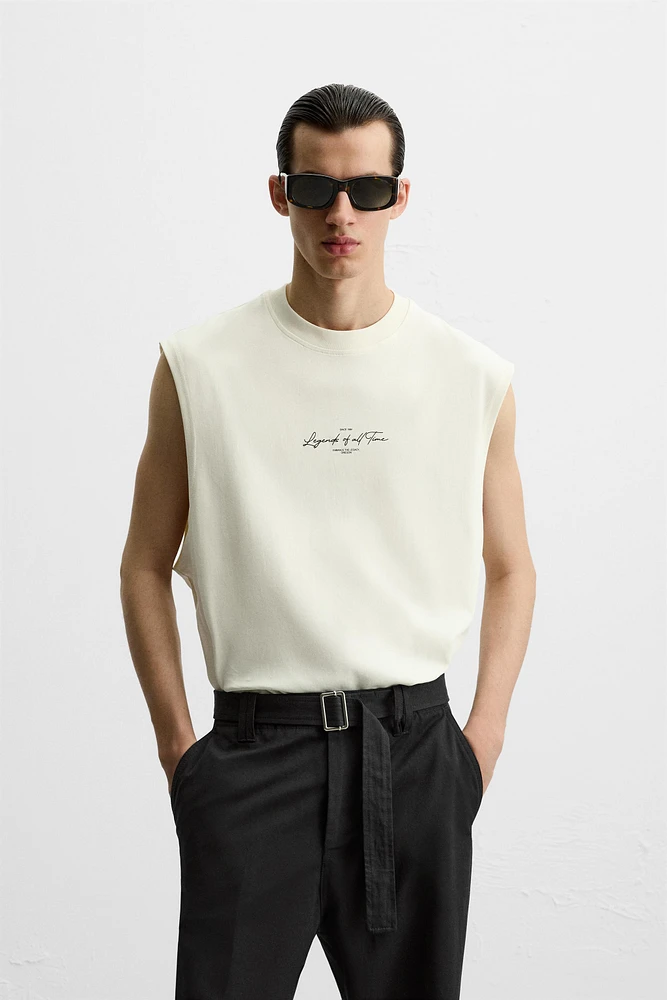 TEXT TECHNICAL TANK TOP