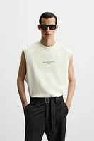 TEXT TECHNICAL TANK TOP