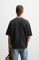 WASHED PRINT T-SHIRT