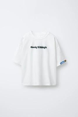 RAISED TEXT T-SHIRT