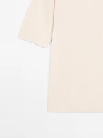 100% cotton short sleeve knit sweater