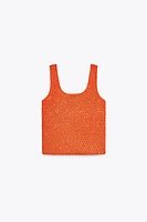 SEQUIN KNIT TOP