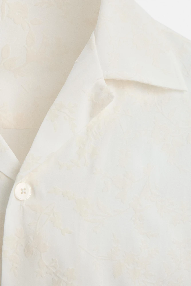 CHEMISE JACQUARD TEXTURÉE