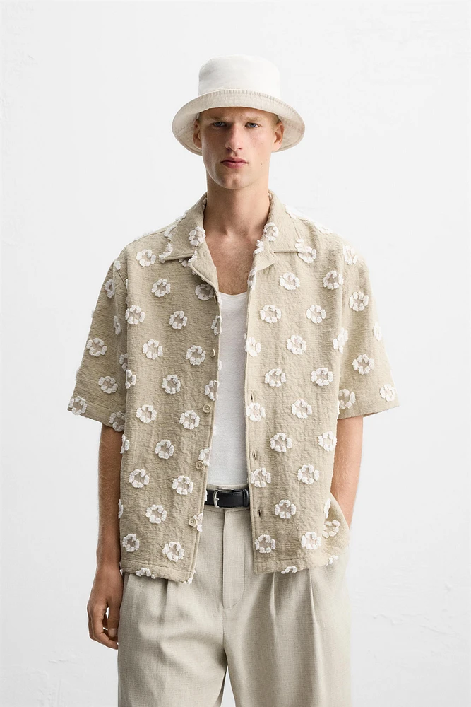 CHEMISE JACQUARD TEXTURÉ