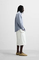 OVERSIZED FIT DENIM BERMUDA SHORTS