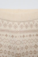 JACQUARD KNIT PANTS SKI COLLECTION