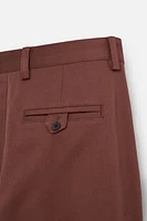 TWILL STRUCTURED PANTS