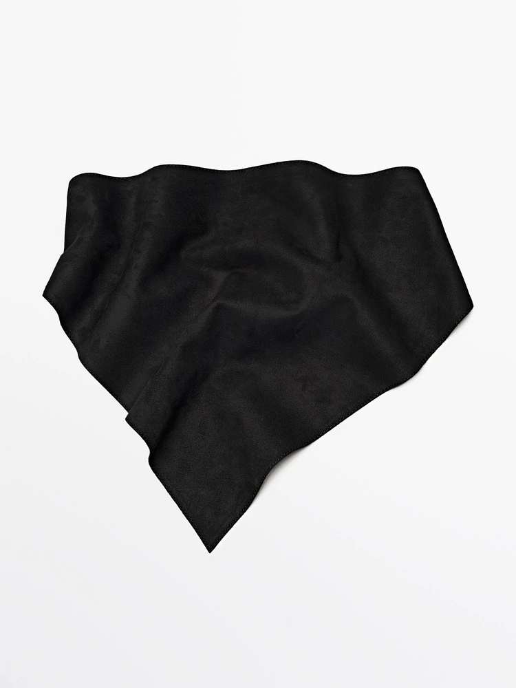 Suede leather bandana