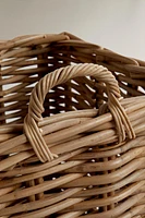 LARGE CHUNKY RATTAN BASKET