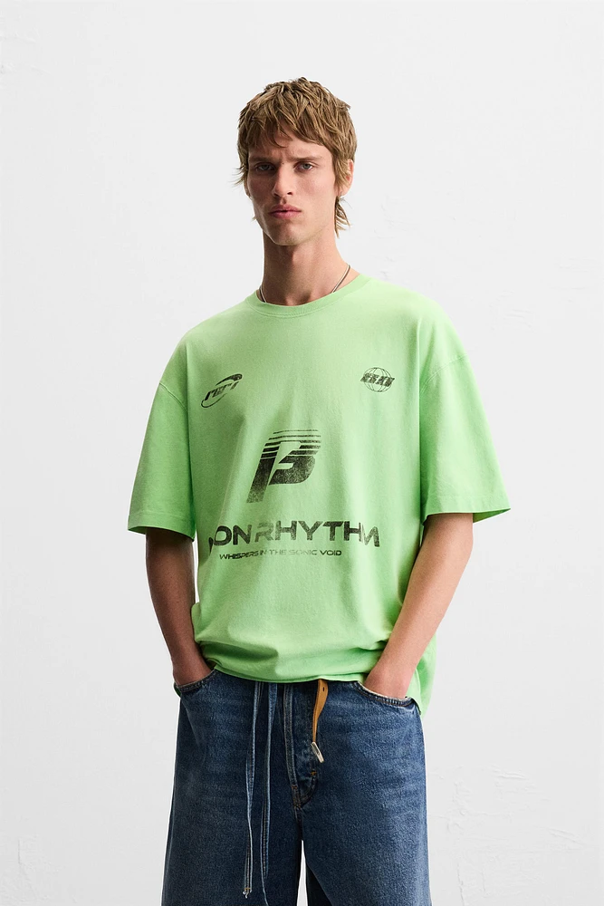 WASHED PRINT T-SHIRT