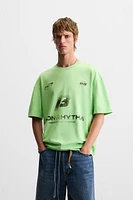 WASHED PRINT T-SHIRT