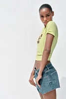 WASHED T-SHIRT WITH TEXT