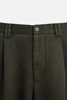 LYOCELL PLEATED PANTS