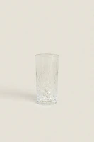 TALL TUMBLER WITH RAISED DESIGN