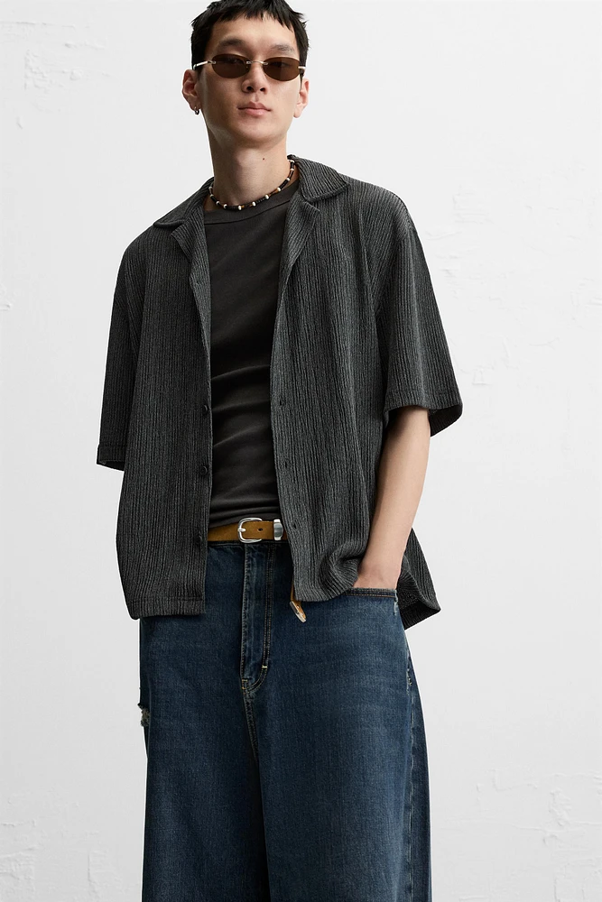 WASHED TEXTURED SHIRT
