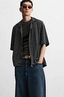 WASHED TEXTURED SHIRT