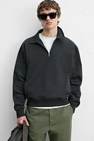 ZIP POLO SWEATSHIRT