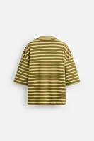 STRIPED RELAXED FIT POLO SHIRT