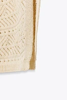 ROBE LONGUE EN MAILLE POINTELLE