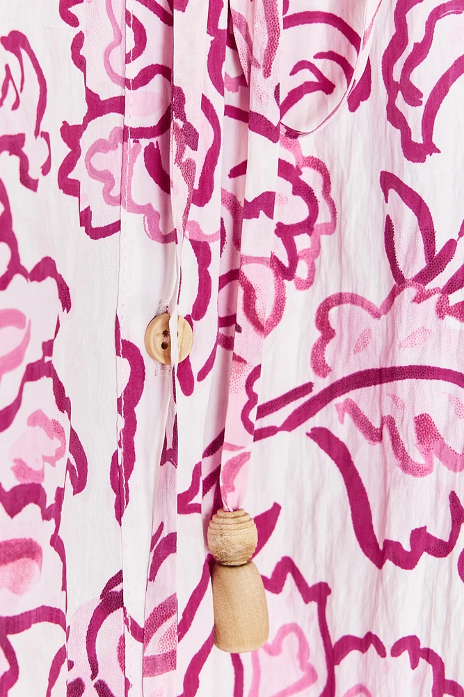 ROBE COURTE À IMPRIMÉ FLORAL