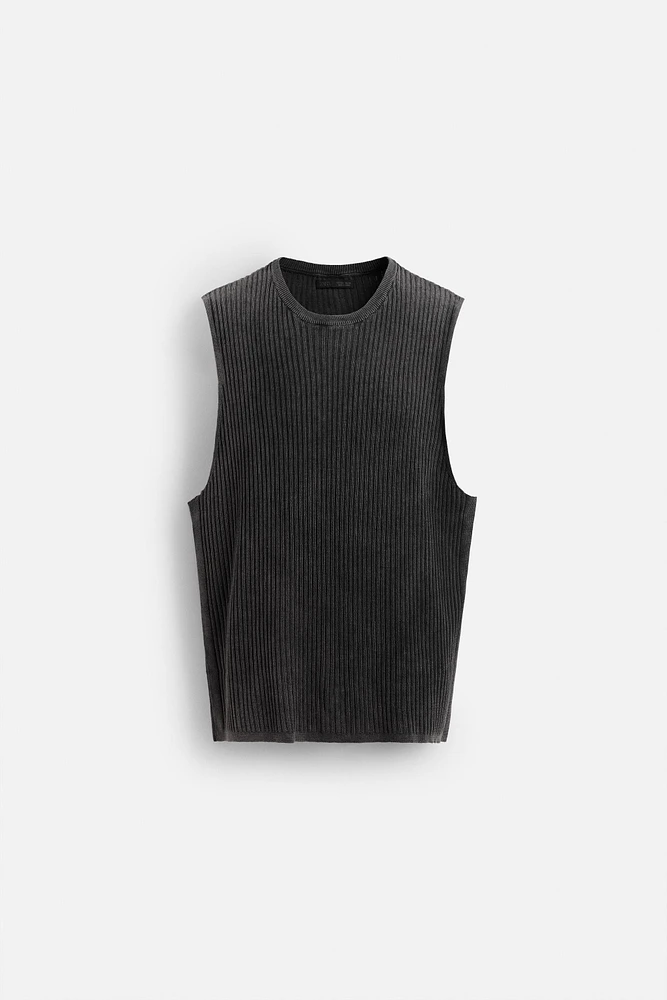 RIBBED KNIT TANK