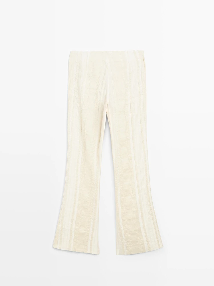 Pantalon flare en lin mélangé - Limited Edition