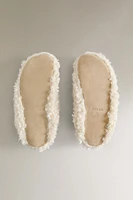 FAUX SHEARLING MULE SLIPPERS