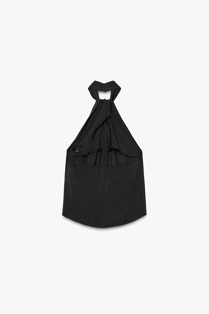 TOP GILET HALTER