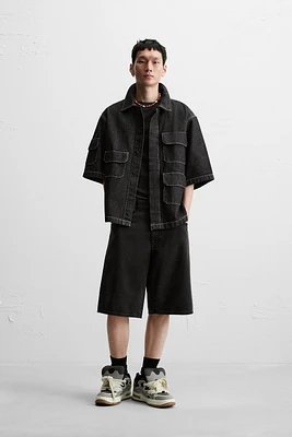 DENIM SHIRT WITH POCKETS