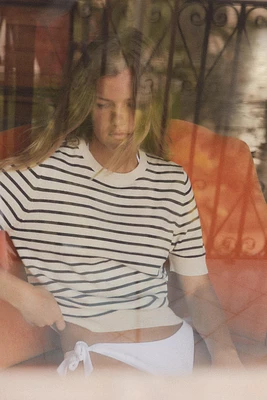 STRIPED KNIT TOP