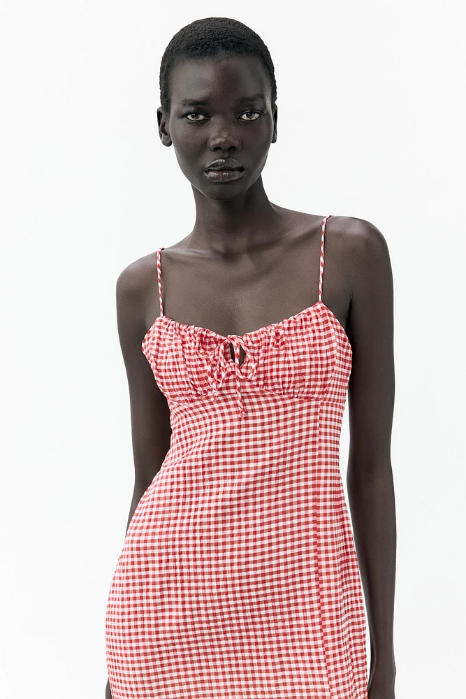 ROBE MI-LONGUE À CARREAUX VICHY